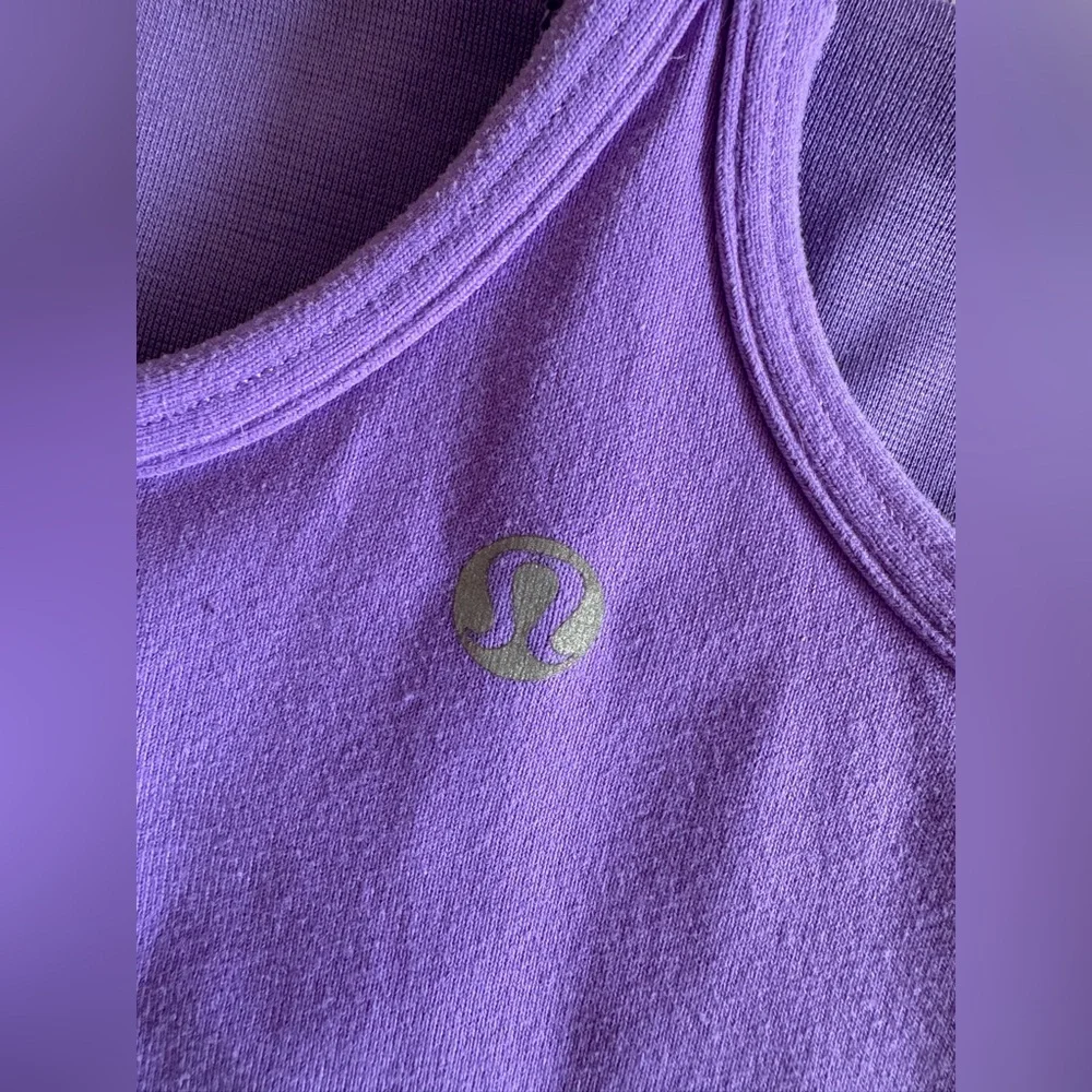 Lululemon Power Y Tank *Luon Light Power Purple Size 6 - Picture 5 of 5